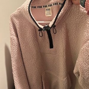 Baby pink quarter zip by PINK